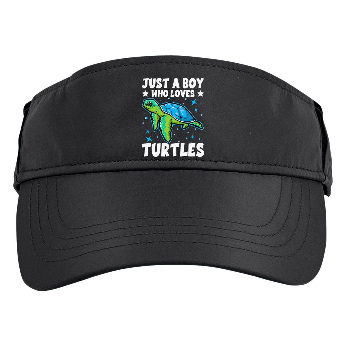 Just A Who Loves Turtles Lover Gifts Sea Ocean Turtle Adult Drive Performance Visor