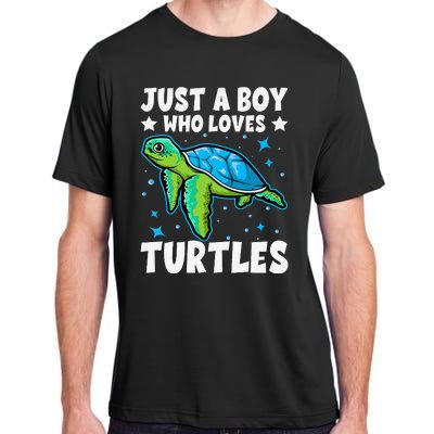 Just A Who Loves Turtles Lover Gifts Sea Ocean Turtle Adult ChromaSoft Performance T-Shirt