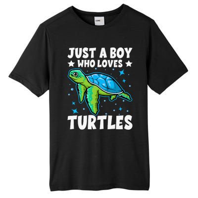 Just A Who Loves Turtles Lover Gifts Sea Ocean Turtle Tall Fusion ChromaSoft Performance T-Shirt