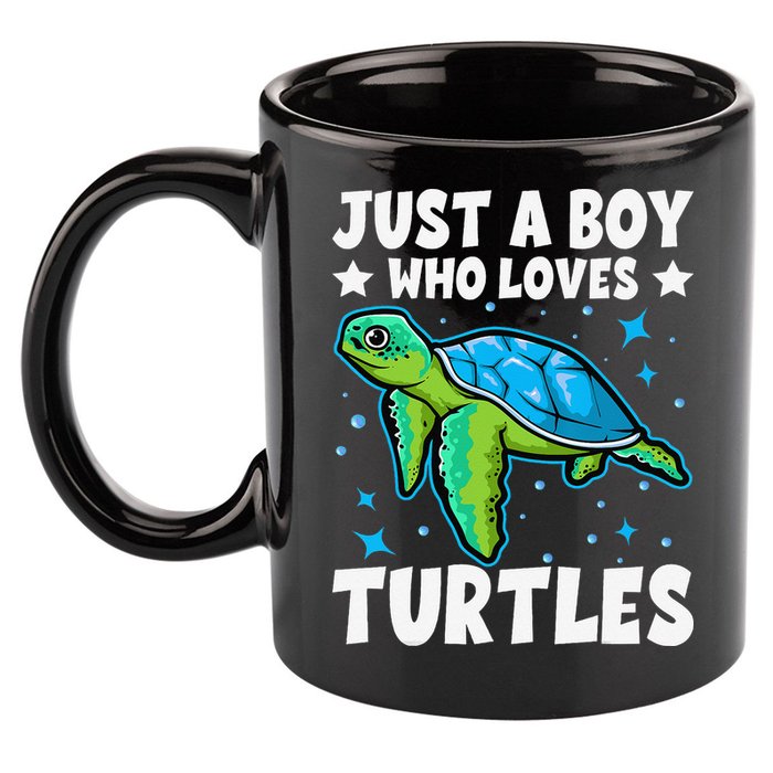 Just A Who Loves Turtles Lover Gifts Sea Ocean Turtle 11oz C Handle Ceramic Mug