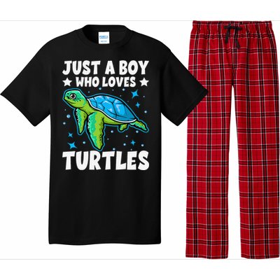 Just A Who Loves Turtles Lover Gifts Sea Ocean Turtle Pajama Set