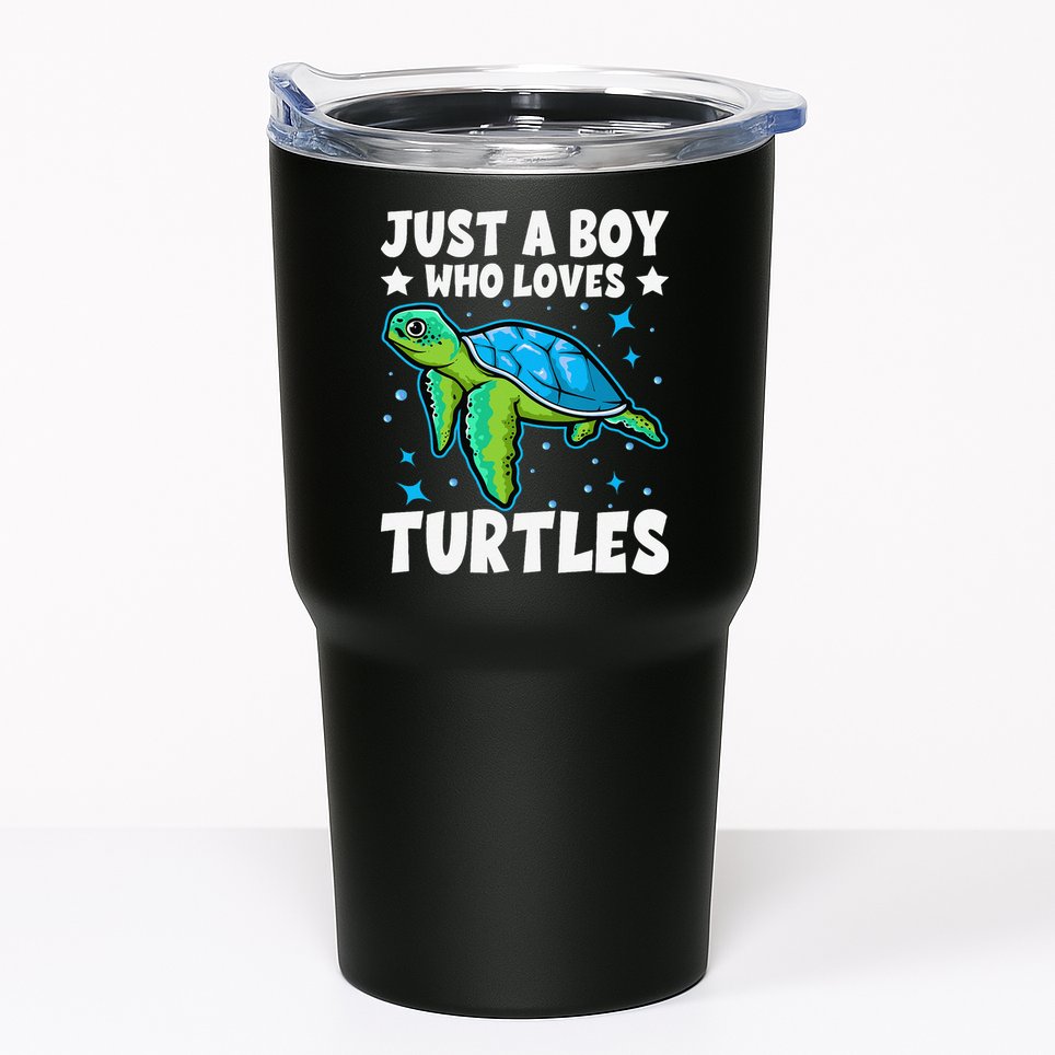 Just A Who Loves Turtles Lover Gifts Sea Ocean Turtle Tumbler