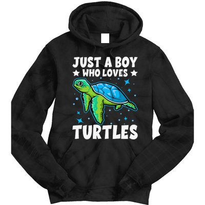 Just A Who Loves Turtles Lover Gifts Sea Ocean Turtle Tie Dye Hoodie