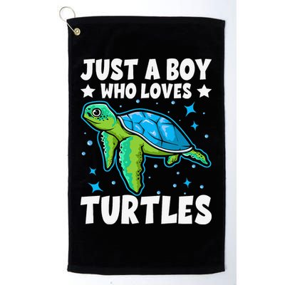Just A Who Loves Turtles Lover Gifts Sea Ocean Turtle Golf Towel