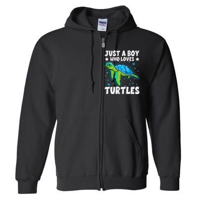 Just A Who Loves Turtles Lover Gifts Sea Ocean Turtle Full Zip Hoodie