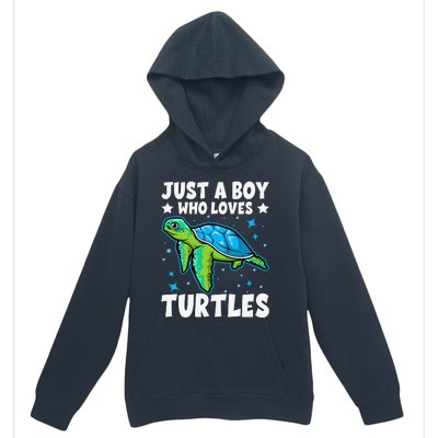 Just A Who Loves Turtles Lover Gifts Sea Ocean Turtle Urban Pullover Hoodie