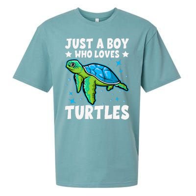 Just A Who Loves Turtles Lover Gifts Sea Ocean Turtle Sueded Cloud Jersey T-Shirt