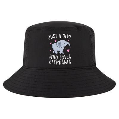 Just A Who Loves Elephants Funny Elephant Gifts Cool Comfort Performance Bucket Hat