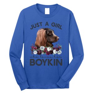 Just A Who Loves Her Kin Spaniel Gift Long Sleeve Shirt