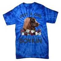 Just A Who Loves Her Kin Spaniel Gift Tie-Dye T-Shirt