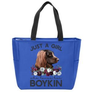 Just A Who Loves Her Kin Spaniel Gift Zip Tote Bag