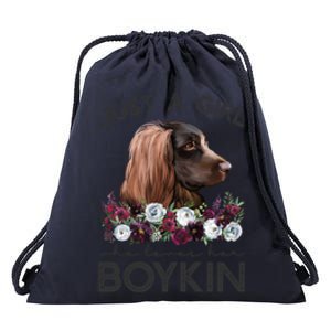 Just A Who Loves Her Kin Spaniel Gift Drawstring Bag