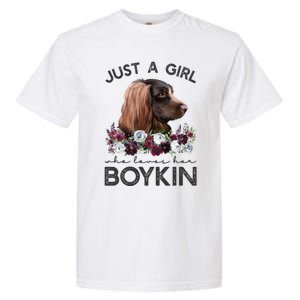 Just A Who Loves Her Kin Spaniel Gift Garment-Dyed Heavyweight T-Shirt