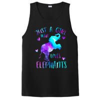 Just A Who Loves Elephants Galaxy Space Elephant Lover PosiCharge Competitor Tank