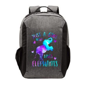 Just A Who Loves Elephants Galaxy Space Elephant Lover Vector Backpack