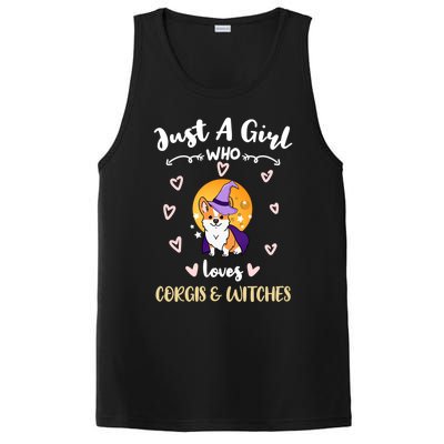 Just A Who Loves Corgis And Witches Cute Gift PosiCharge Competitor Tank