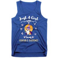 Just A Who Loves Corgis And Witches Cute Gift Tank Top