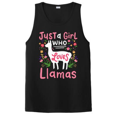 Just a  Who Loves Llamas PosiCharge Competitor Tank