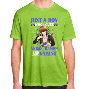 Just A Who Loves Anime Ra And Gaming Funny Boys Gamer Adult ChromaSoft Performance T-Shirt