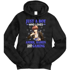 Just A Who Loves Anime Ra And Gaming Funny Boys Gamer Tie Dye Hoodie