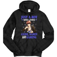 Just A Who Loves Anime Ra And Gaming Funny Boys Gamer Tie Dye Hoodie