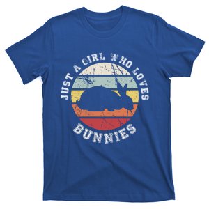 Just A Who Loves Bunnies Gift Bunny Meaningful Gift T-Shirt