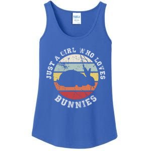 Just A Who Loves Bunnies Gift Bunny Meaningful Gift Ladies Essential Tank