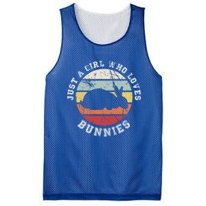 Just A Who Loves Bunnies Gift Bunny Meaningful Gift Mesh Reversible Basketball Jersey Tank