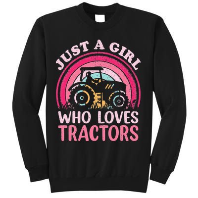 Just A  Who Loves Tractors Sweatshirt
