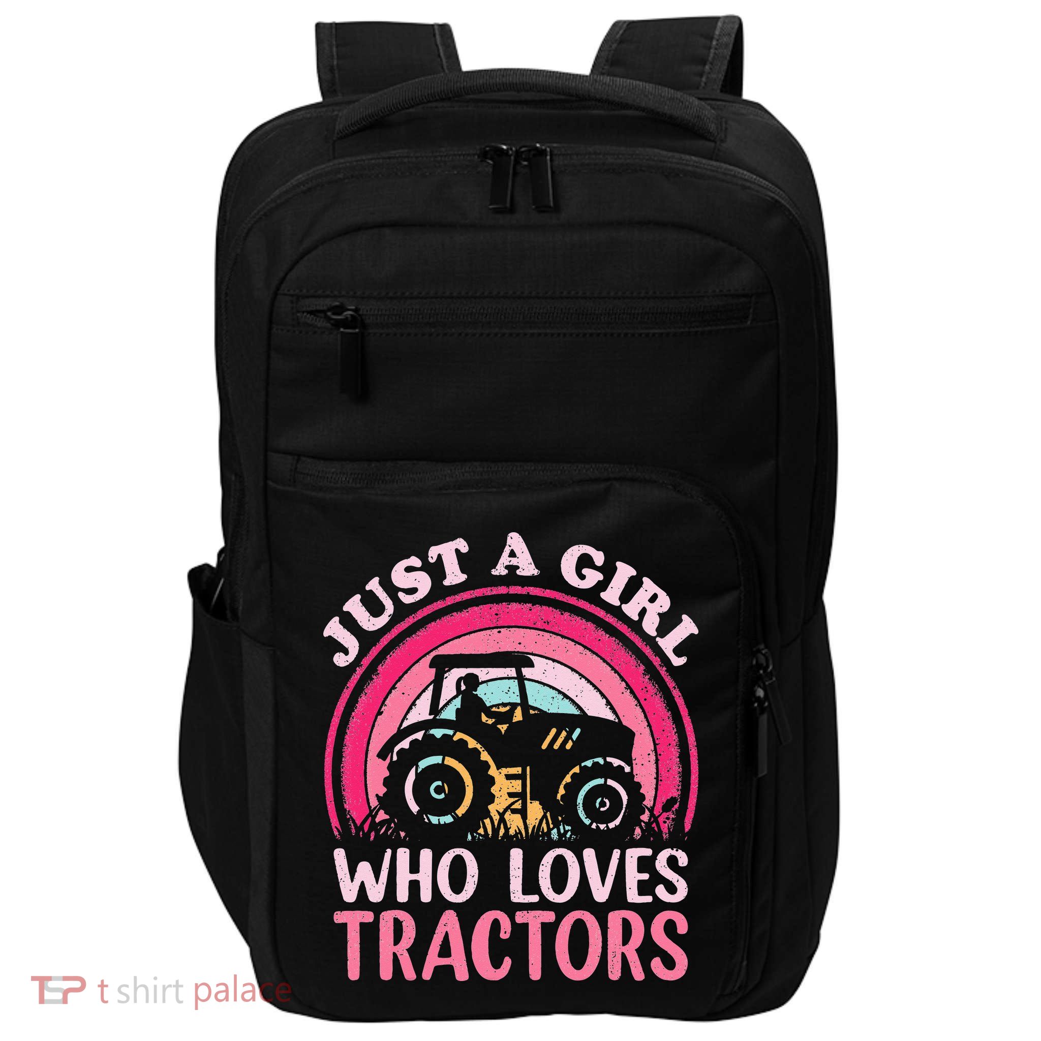 Just A  Who Loves Tractors Impact Tech Backpack
