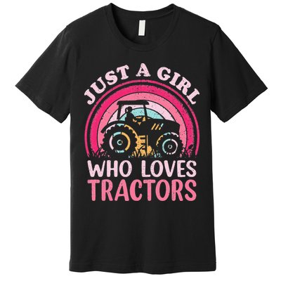 Just A  Who Loves Tractors Premium T-Shirt