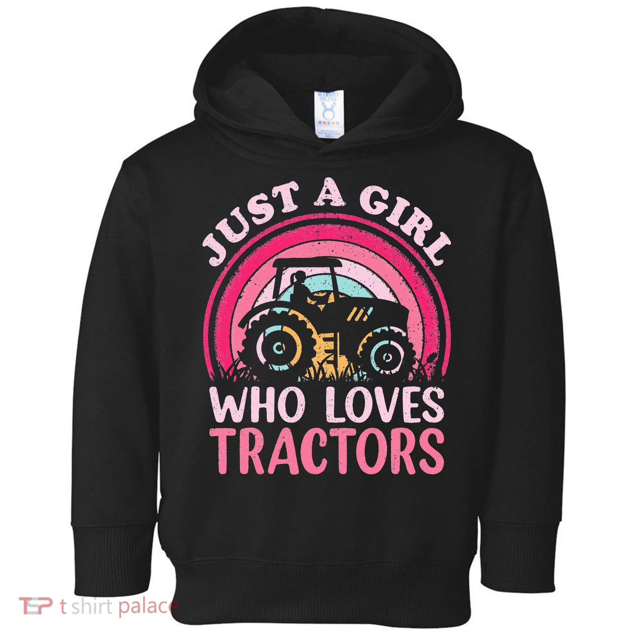 Just A  Who Loves Tractors Toddler Hoodie