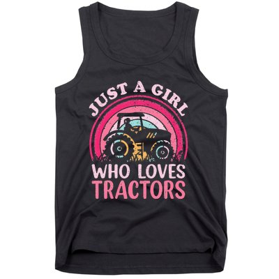 Just A  Who Loves Tractors Tank Top