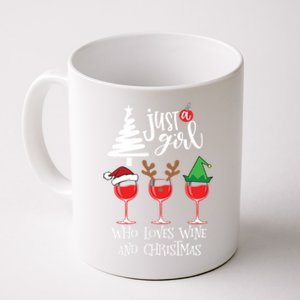 Just A Who Loves Wine And Christmas Gift Coffee Mug