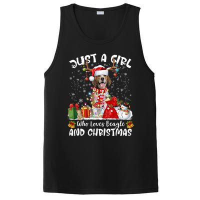 Just A Who Loves Beagles Christmas Gift PosiCharge Competitor Tank