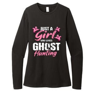 Just A Who Loves Ghost Hunting Gift Ghost Hunting Cool Gift Womens CVC Long Sleeve Shirt