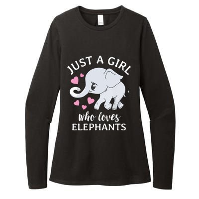 Just A Who Loves Elephants Womens CVC Long Sleeve Shirt