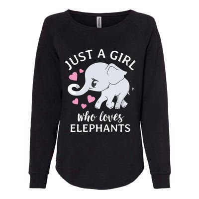 Just A Who Loves Elephants Womens California Wash Sweatshirt