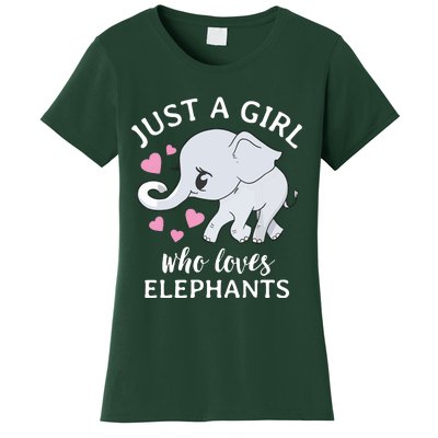 Just A Who Loves Elephants Women's T-Shirt