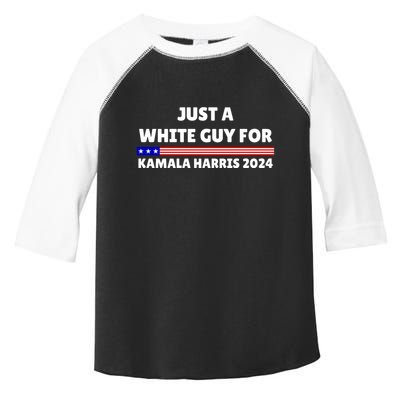 Just A White Guy For Kamala Harris 2024 Toddler Fine Jersey T-Shirt