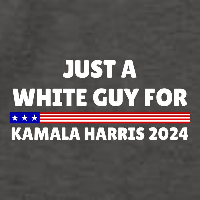 Just A White Guy For Kamala Harris 2024 Vector Backpack