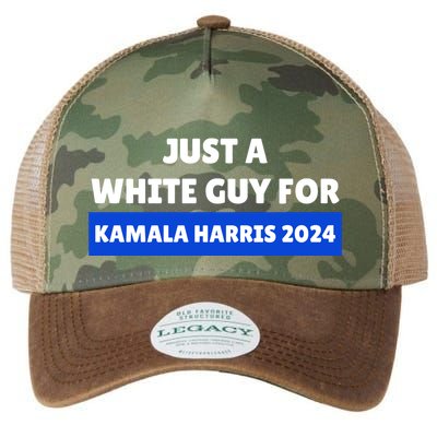 Just A White Guy For Kamala Harris Legacy Tie Dye Trucker Hat