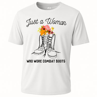 Just A Woman Who Wore Combat Boots Performance Shirt