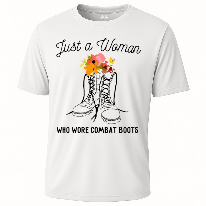 Just A Woman Who Wore Combat Boots Cooling Performance Crew T-Shirt