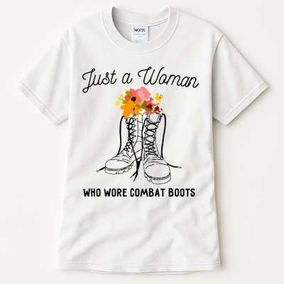 Just A Woman Who Wore Combat Boots Tall T-Shirt