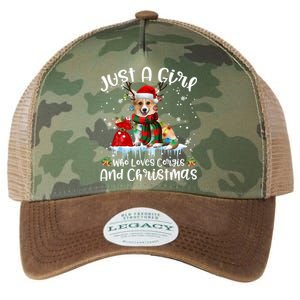 Just A Who Loves Corgi And Christmas Gift Legacy Tie Dye Trucker Hat