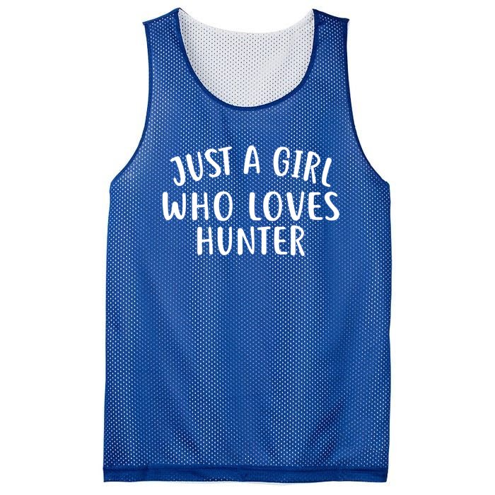 Just A Who Loves Hunter Cute Gift Cute Hunter Gift Mesh Reversible Basketball Jersey Tank