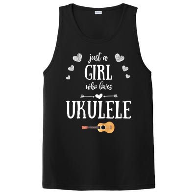 Just A Who Loves Ukulele For Ukulele Player Musician Gift PosiCharge Competitor Tank