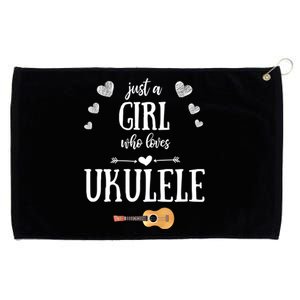 Just A Who Loves Ukulele For Ukulele Player Musician Gift Grommeted Golf Towel