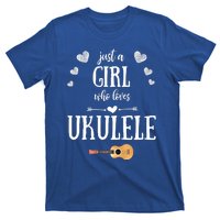 Just A Who Loves Ukulele For Ukulele Player Musician Gift T-Shirt